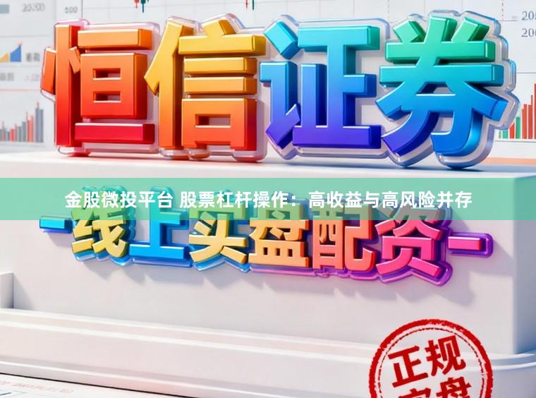 金股微投平台 股票杠杆操作：高收益与高风险并存