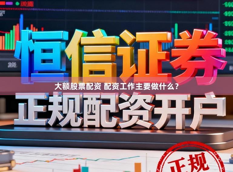 大额股票配资 配资工作主要做什么？